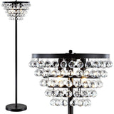 Jemma 60" Crystal/Metal LED Floor Lamp