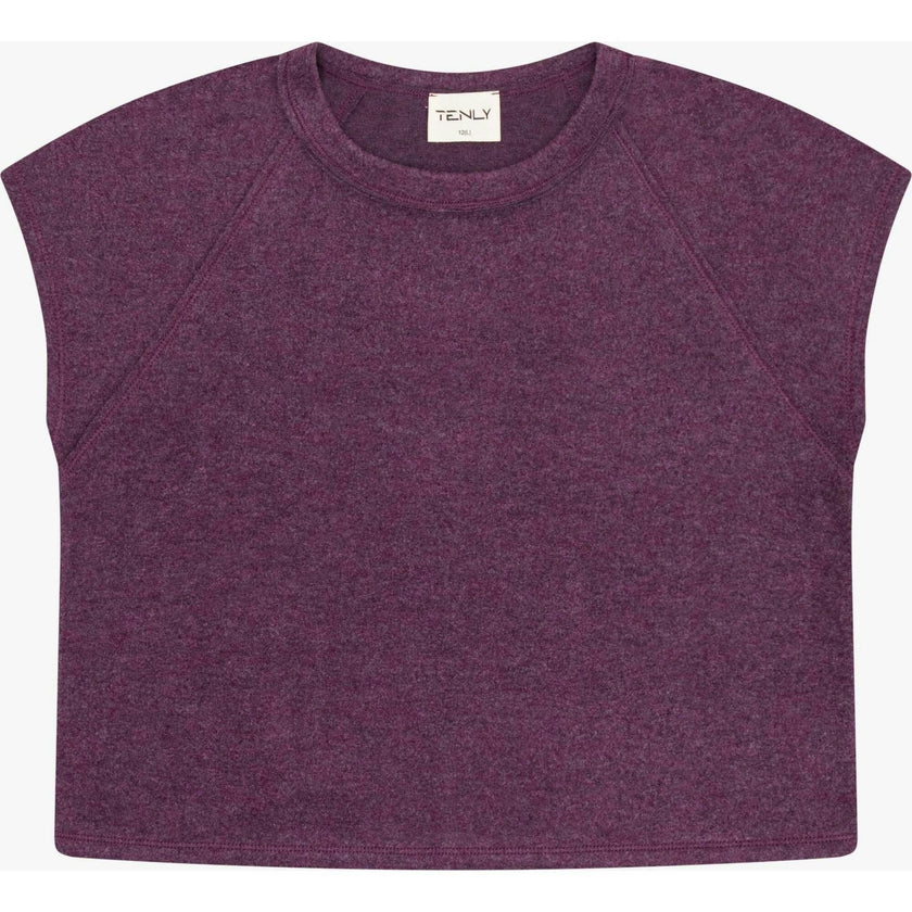 Tenly Hacci Jersey Sleeveless Raglan Tee