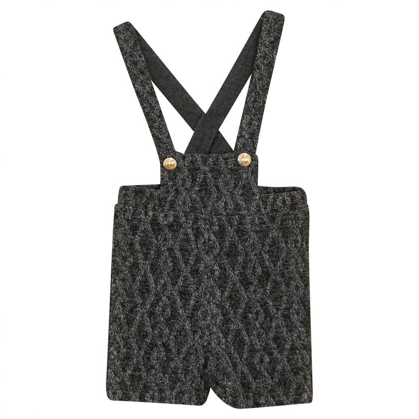 Textured Knit Overall