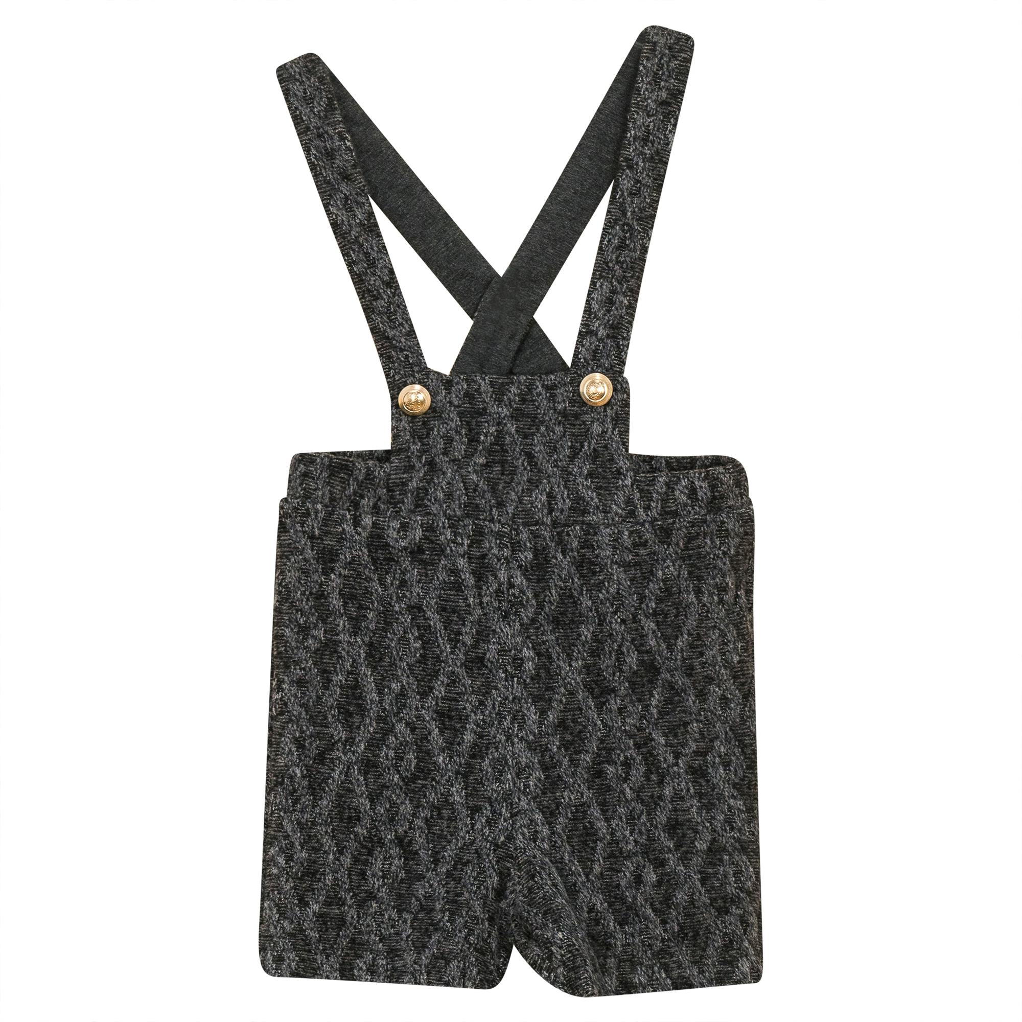 Textured Knit Overall
