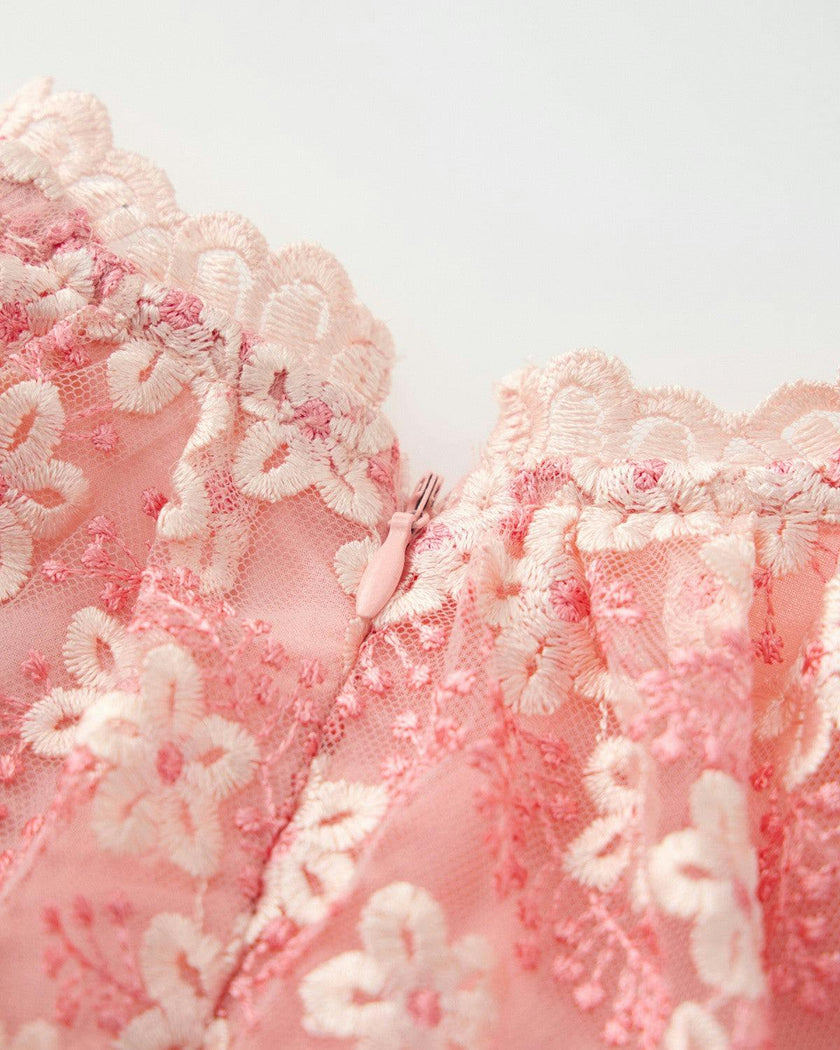 Julia Embroidered Mini Dress