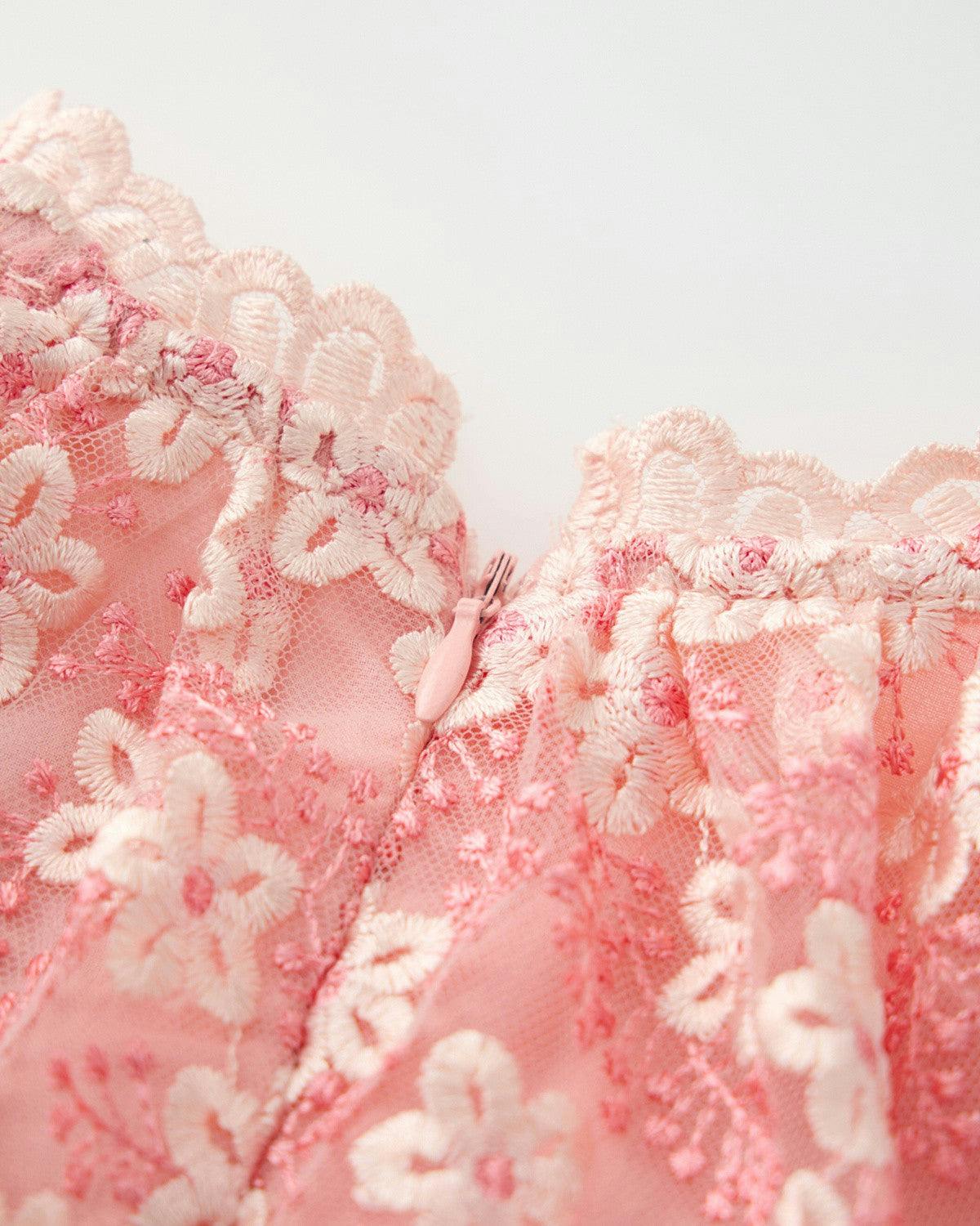 Julia Embroidered Mini Dress