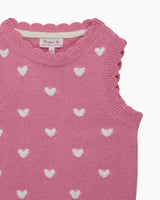 Knitted Heart Tank Top