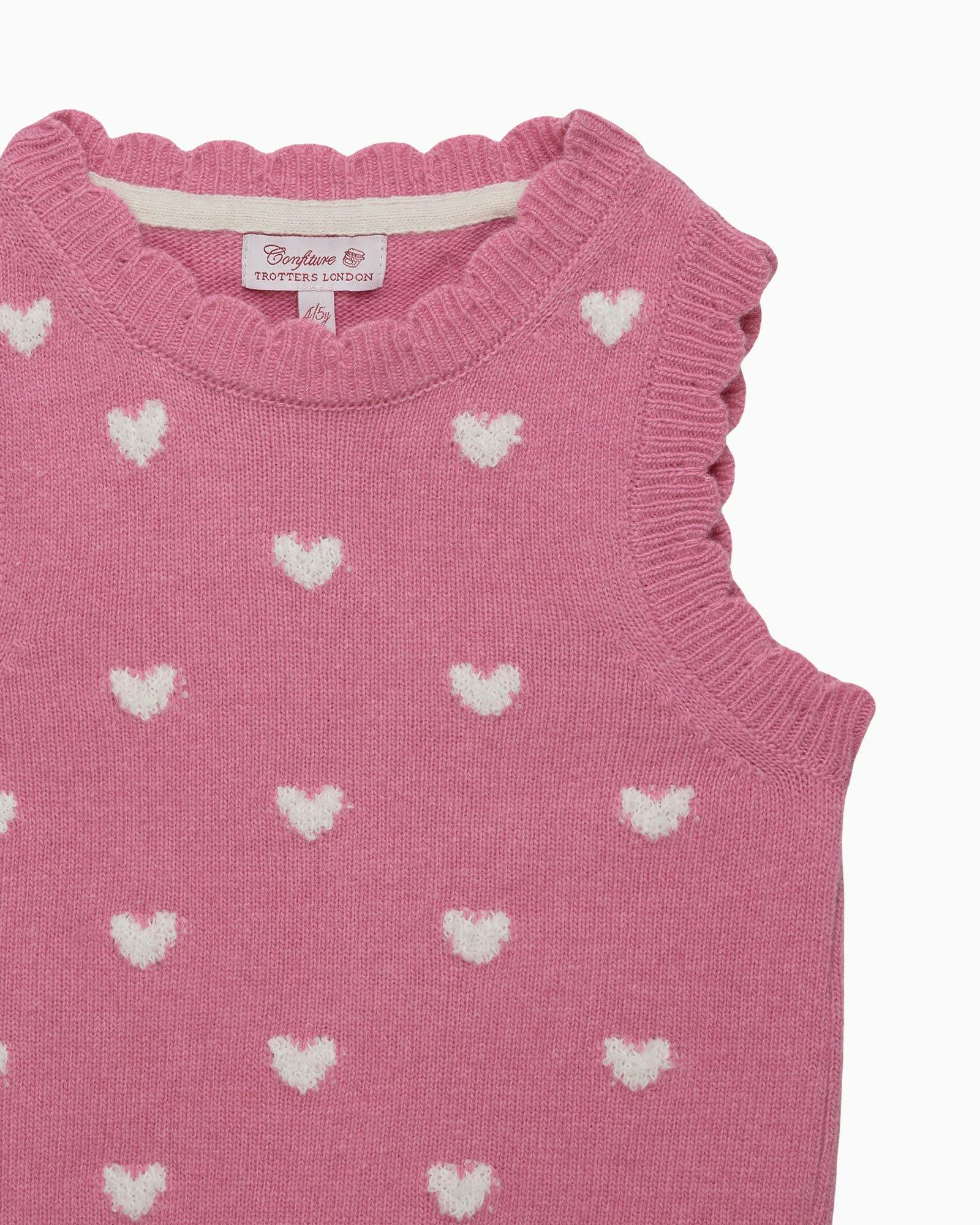 Knitted Heart Tank Top