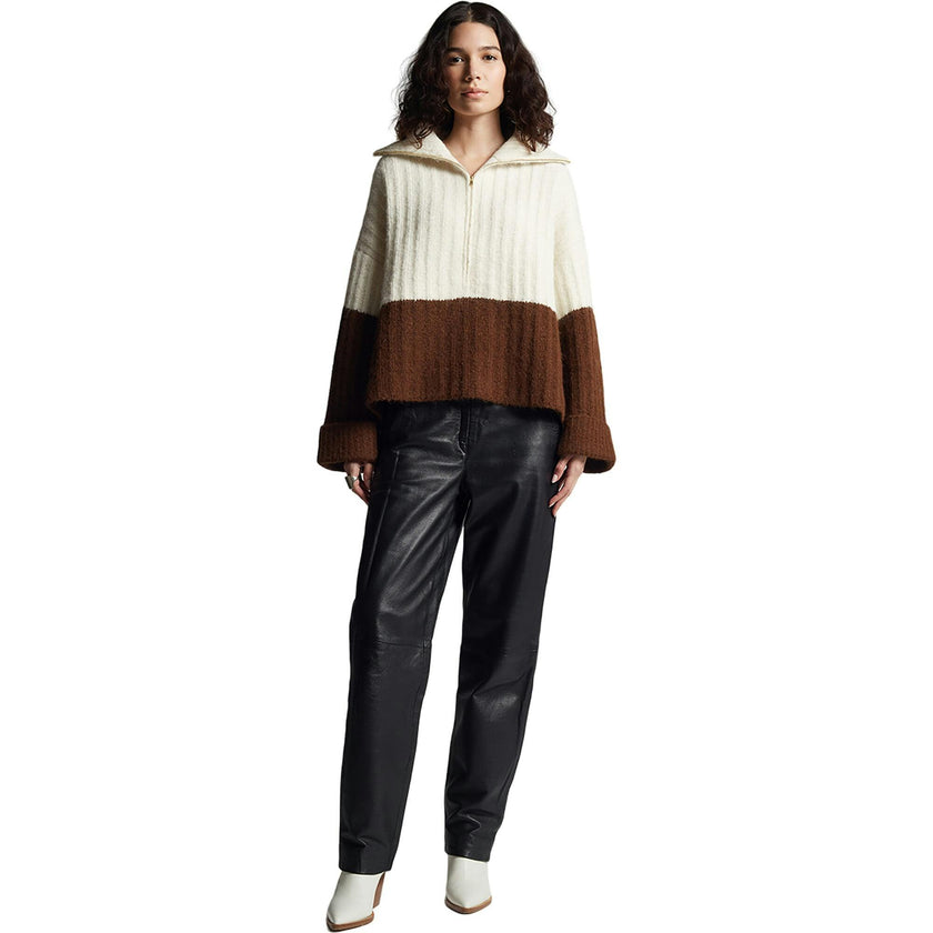 UMA COLOR-BLOCK PONCHO