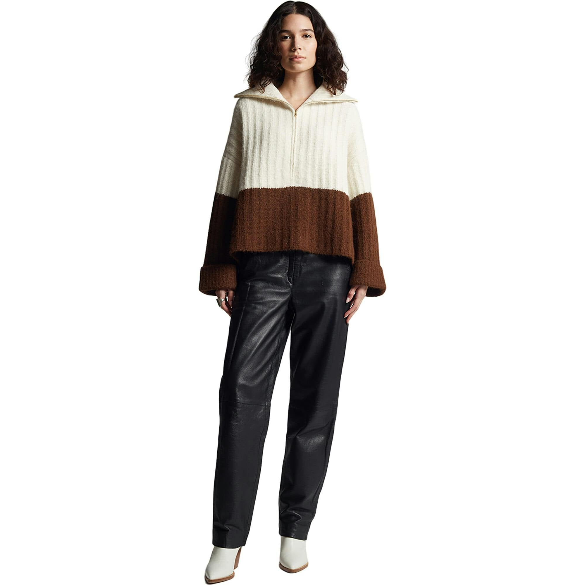 UMA COLOR-BLOCK PONCHO