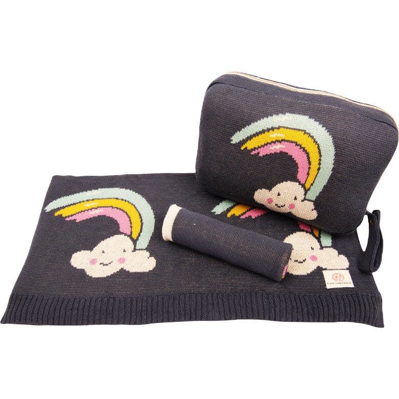 Rainbow Smiles Baby Blanket Set