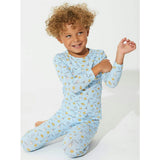 Milk & Cookies Blue Bamboo Kids Pajamas