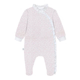 Pink Leaves Pima Baby Pajama