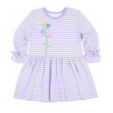 Knit Dress With Heart Flowers