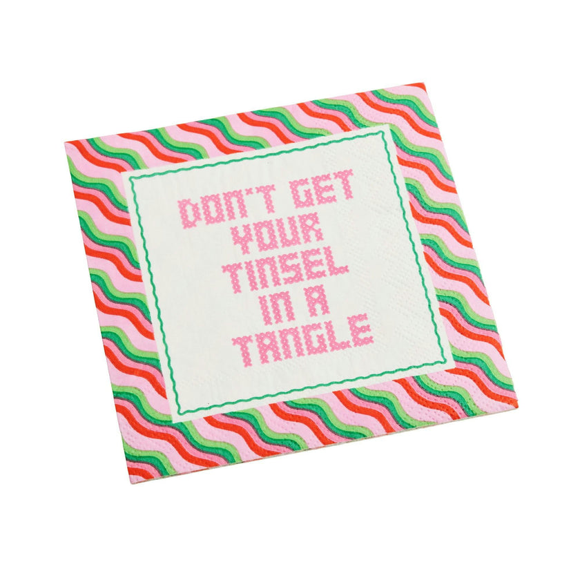 Packed Party Holiday Sayings Paper Napkins (set of 40)