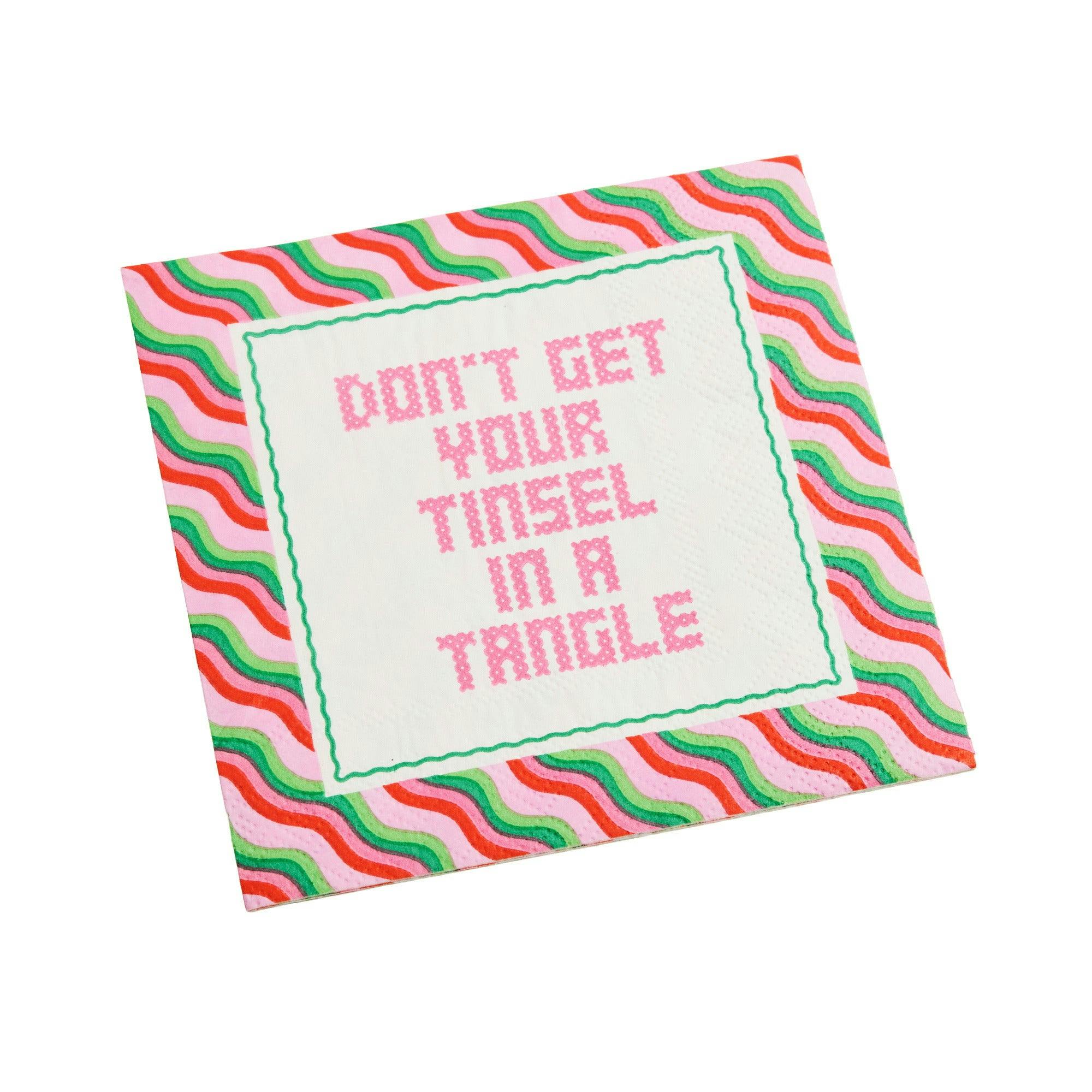 Packed Party Holiday Sayings Paper Napkins (set of 40)