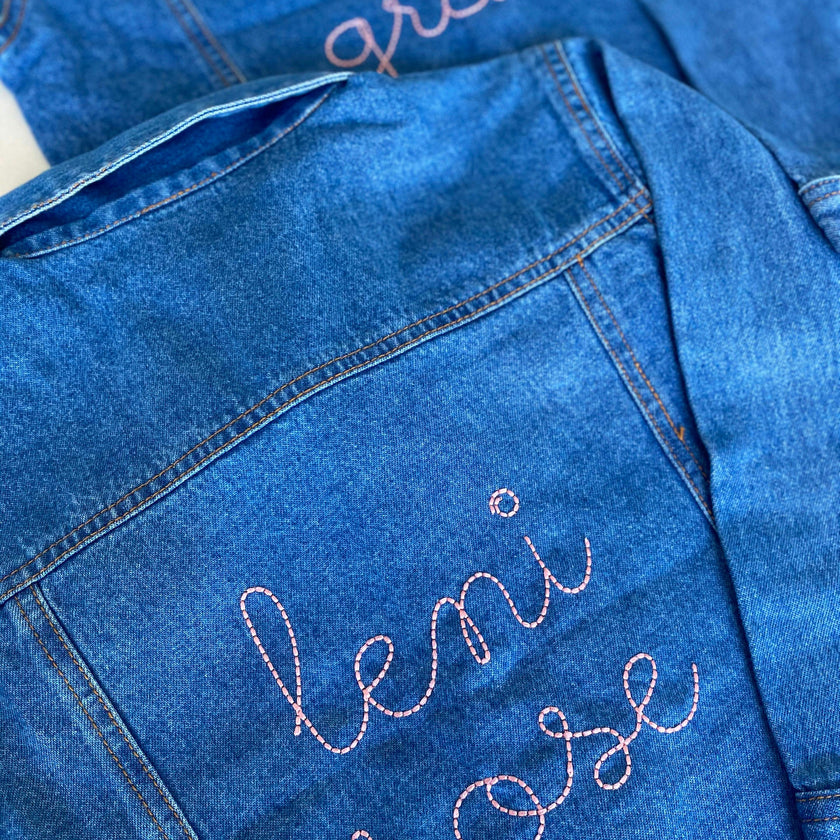 Baby & Kids Back Embroidery Denim Jacket