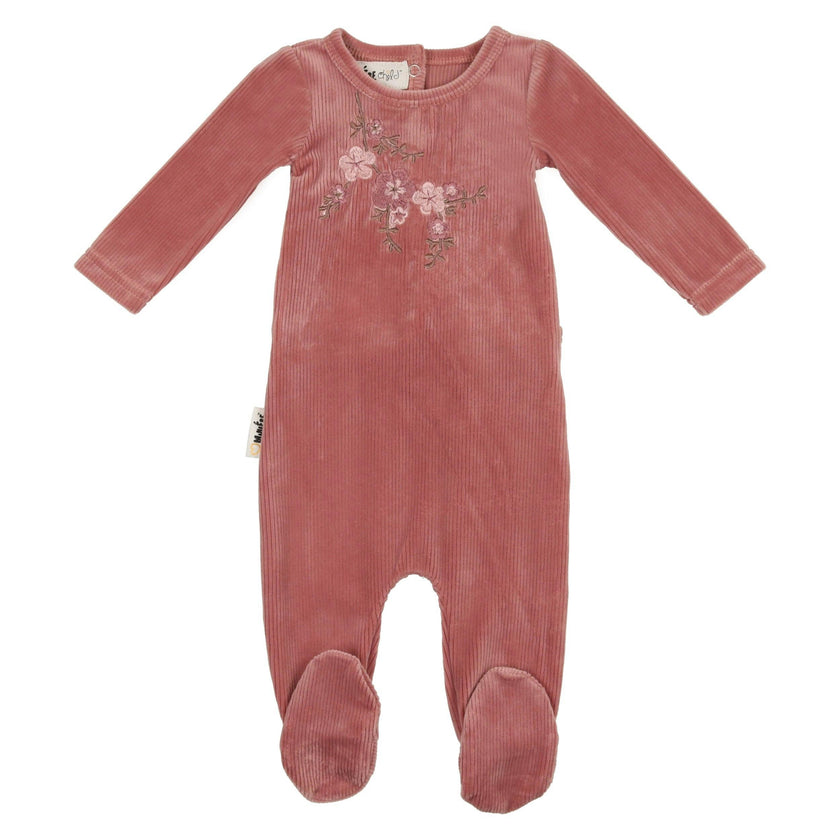 Cherry Blossom Long Sleeve Footie
