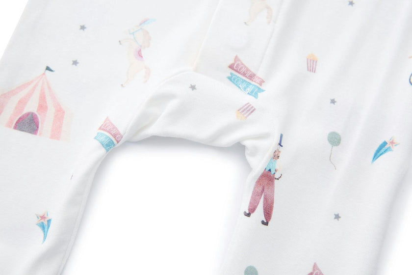 Bamboo Magnetic Footie Pajama - Le Cirque