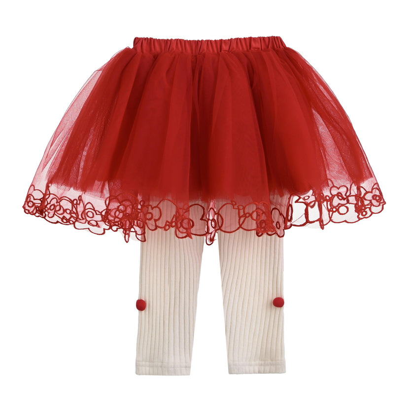 Red Antonia Two-Piece Tutu Set