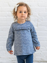 Sorren Ruffle Long Sleeve Top - Millie Floral