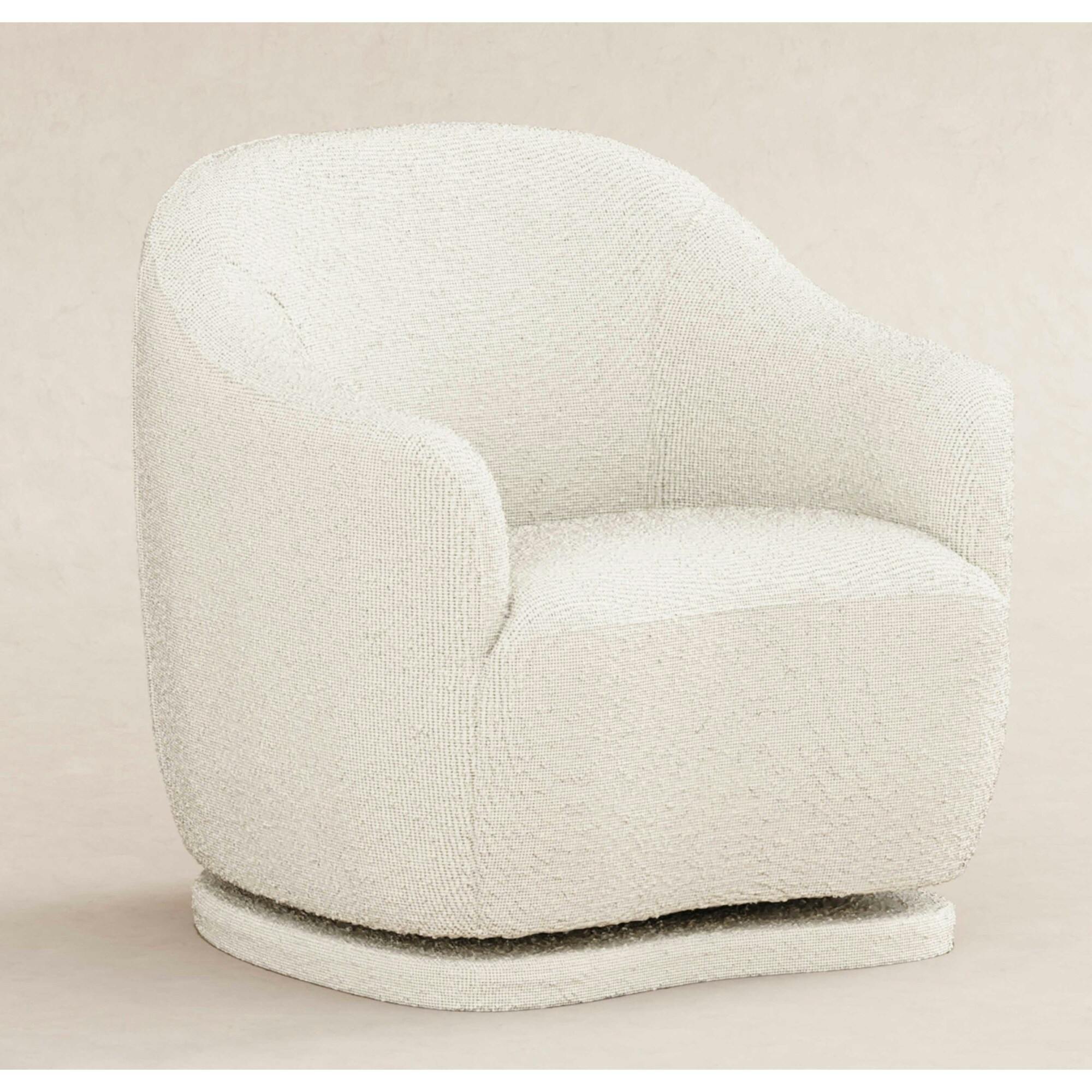 Foy Glider In Boucle In Ivory Boucle