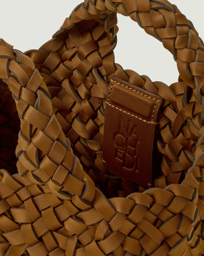 St. Barths Petit Tote Nest Weave | Teak