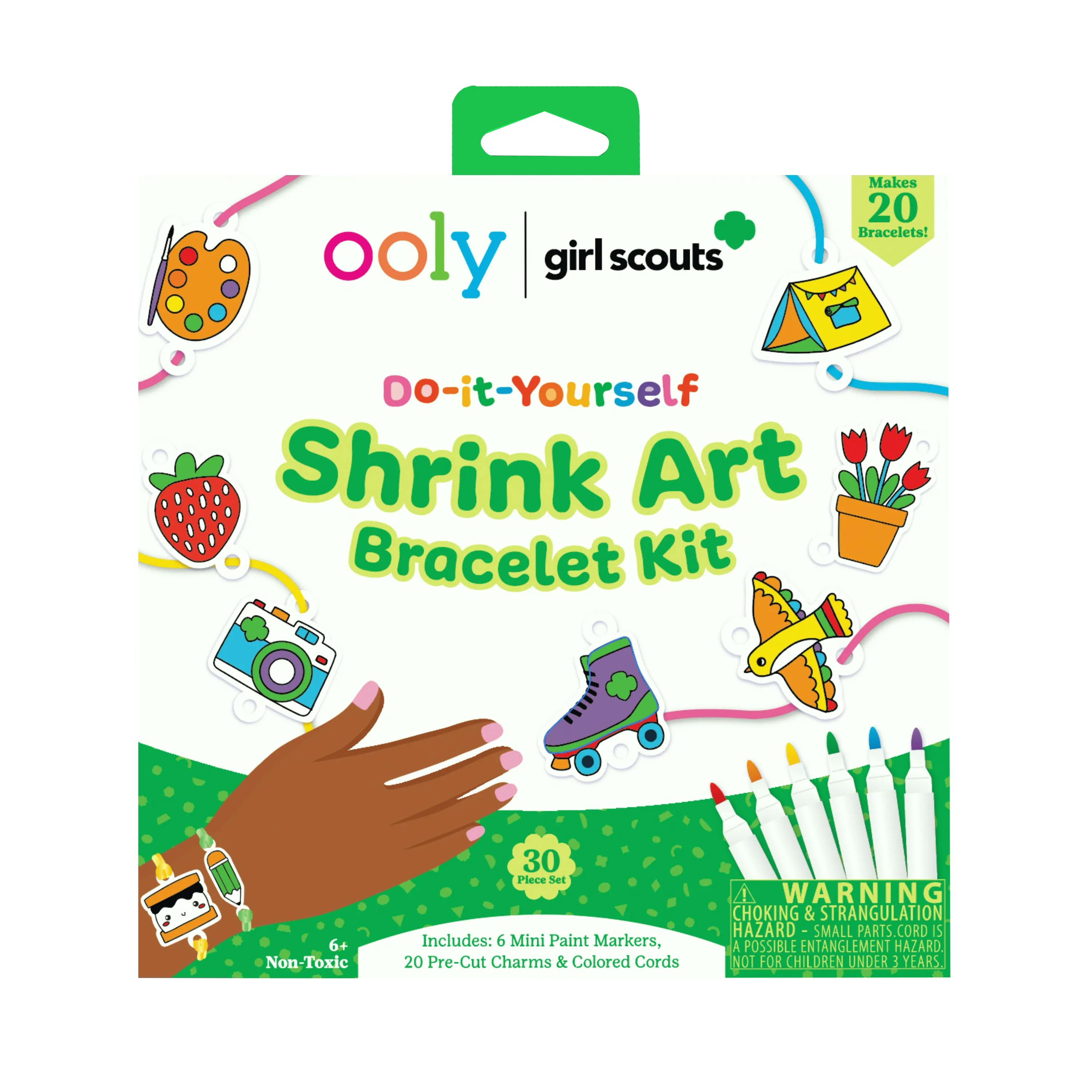 OOLY x Girl Scouts DIY Shrink Art Bracelet Kit