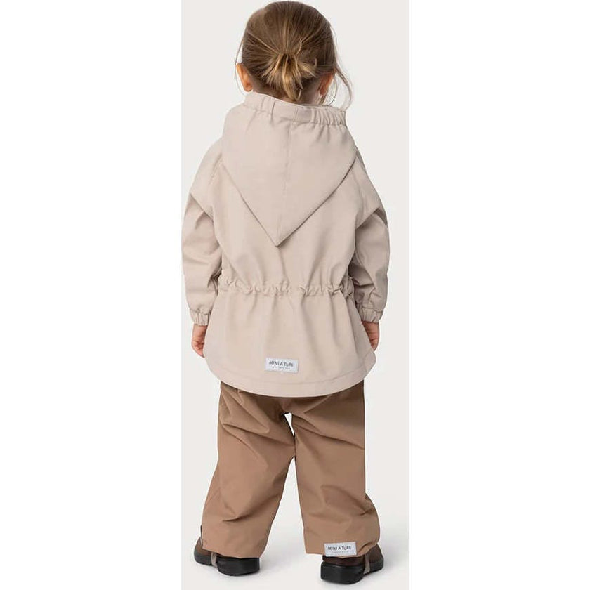 MINI A TURE MATWAI Spring Softshell Jacket. GRS - Sesame