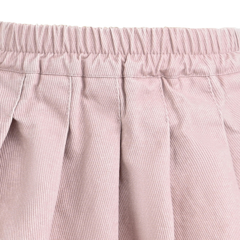 Light Pink Corduroy Skirt Set