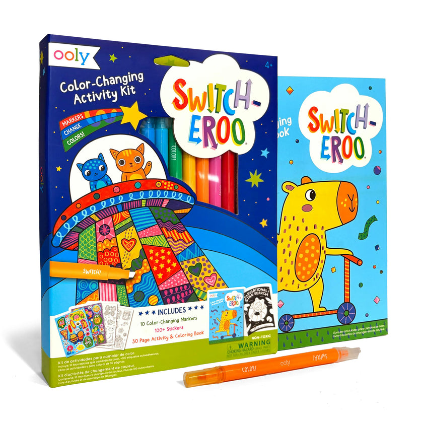 Switch-eroo! Color-Changing Activity Kit - Markers Stickers Coloring Book
