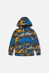 Light Weight Two Piece Chill Snowsuit Grey And Blue Dinosaur Print