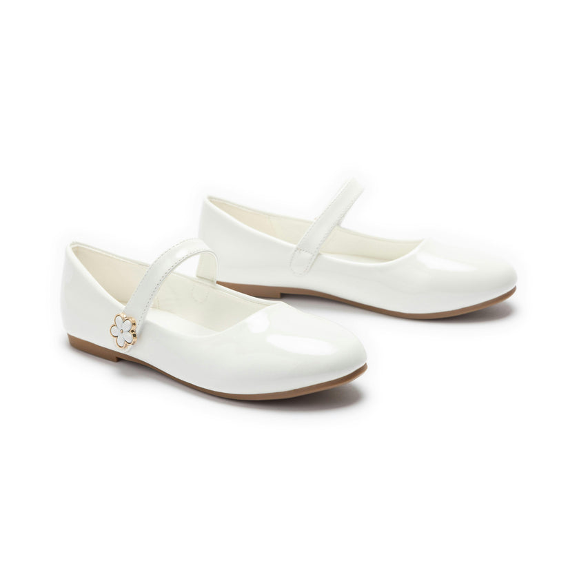 White Amara Mary Jane Shoes