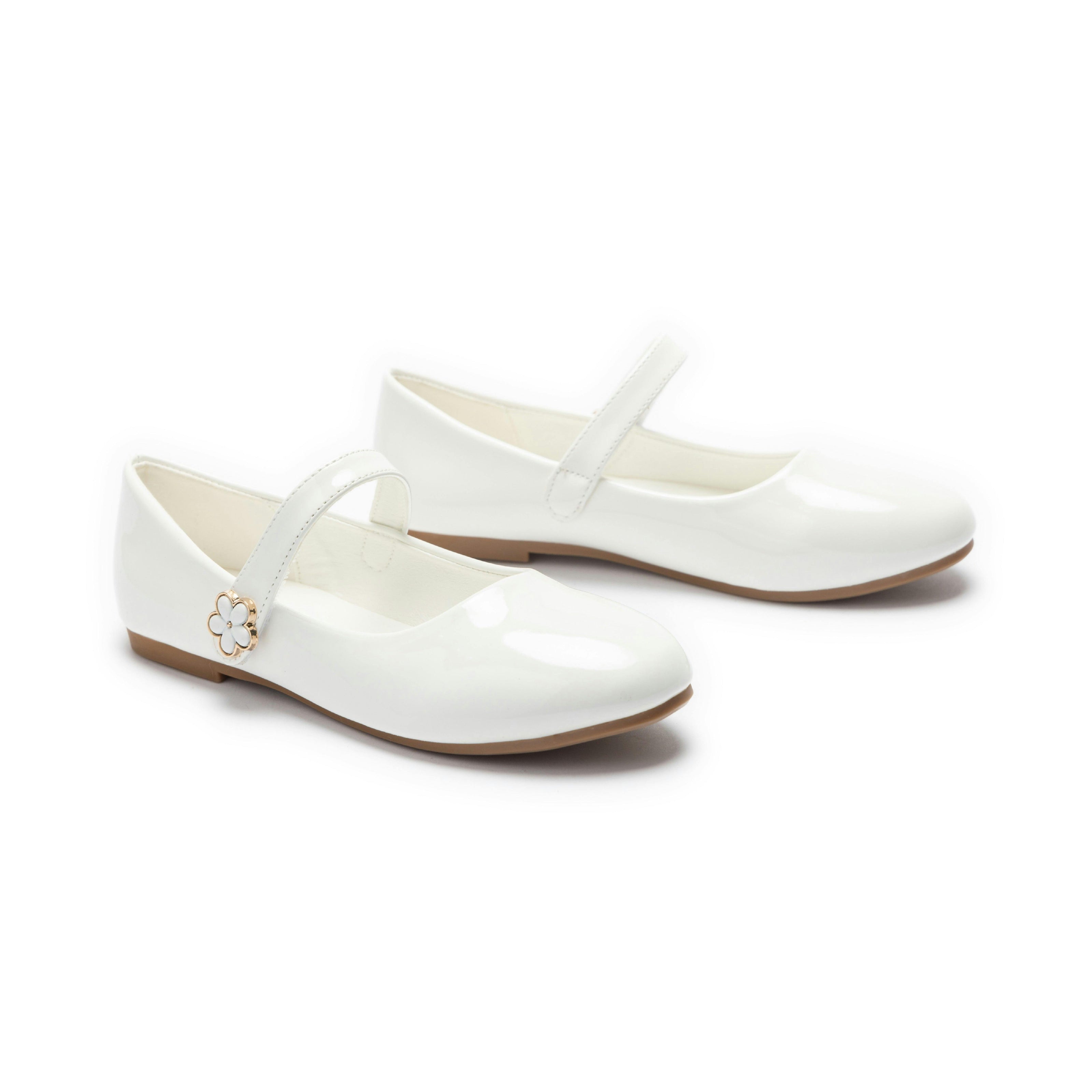 White Amara Mary Jane Shoes