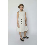 Daphne dress (ivory with gold metallic thread)