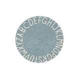 ABC Round Washable Rug