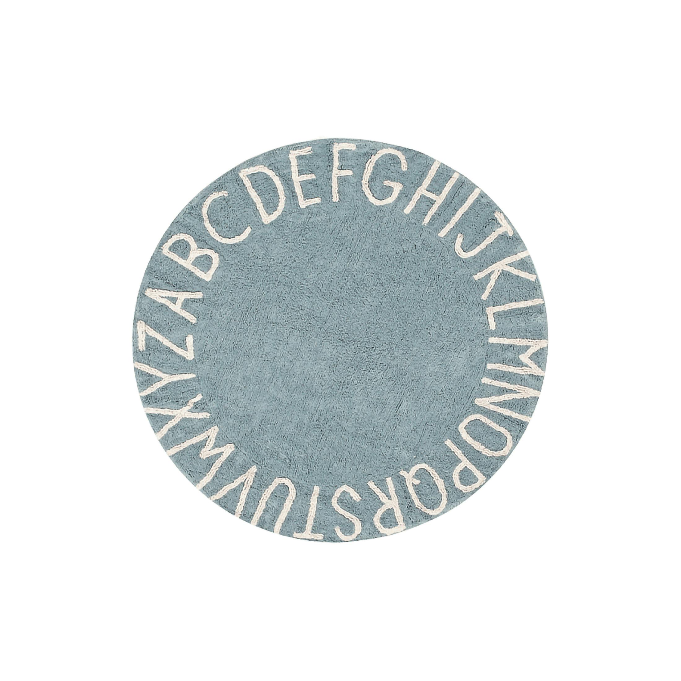 ABC Round Washable Rug