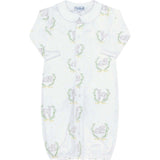 Yellow Print Converter Gown