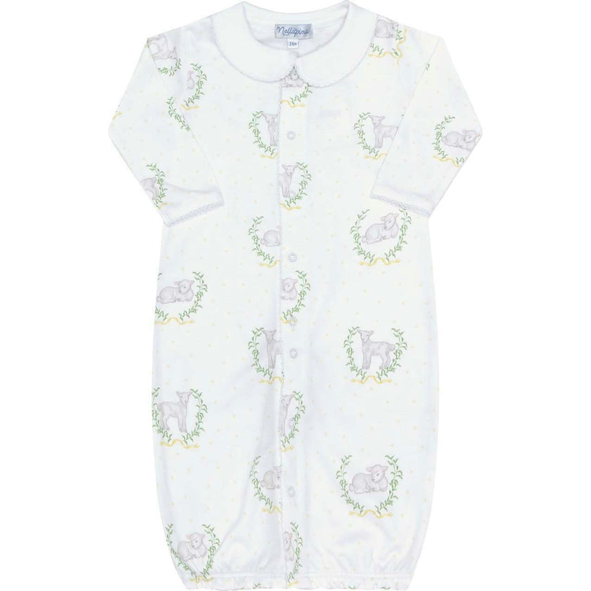 Yellow Print Converter Gown