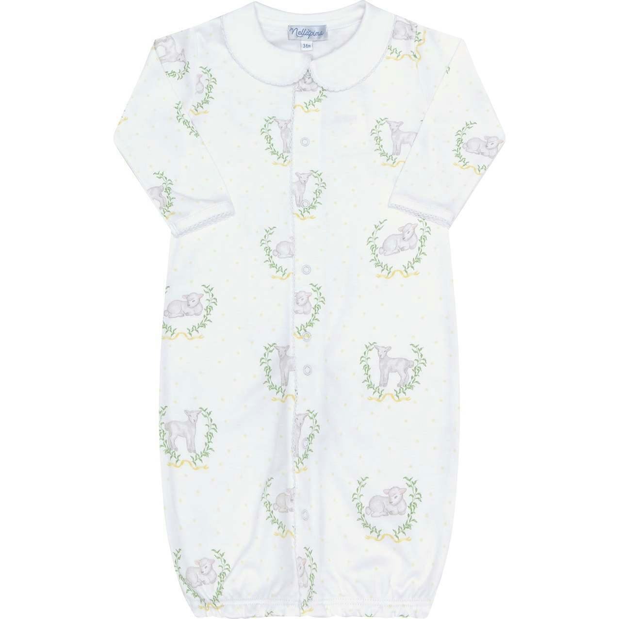 Yellow Print Converter Gown