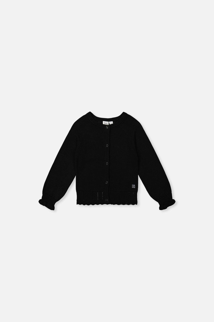 Baby Knit Cardigan Black