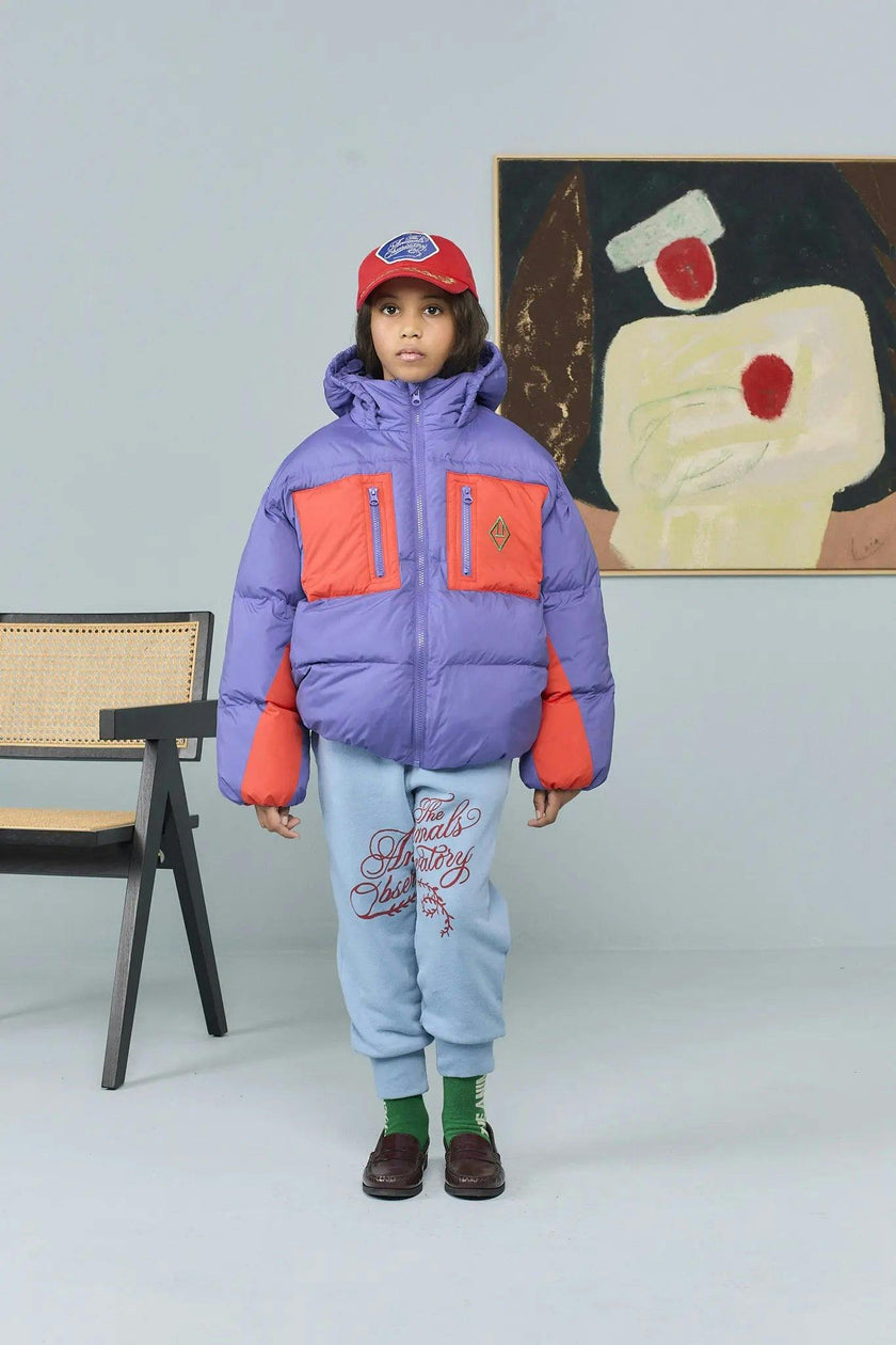 Purple Roadrunner Puffer Jacket