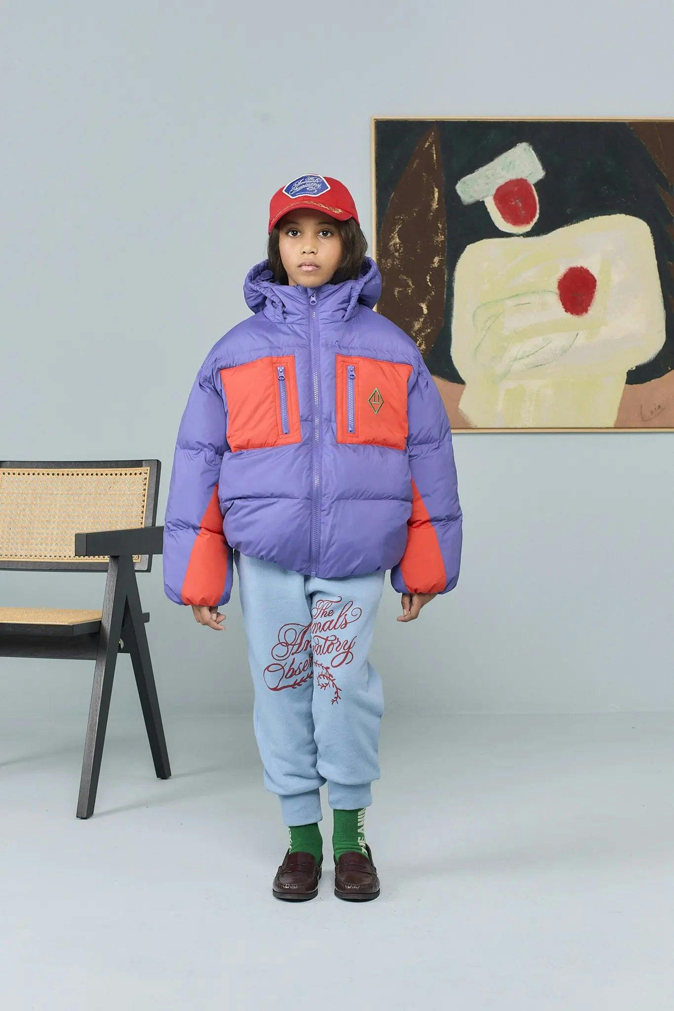 Purple Roadrunner Puffer Jacket