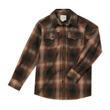 HOWDY Western Brown Fringe plaid WOVEN SHIRT