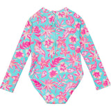 Tropical Glow Recycled LS Surf Suit