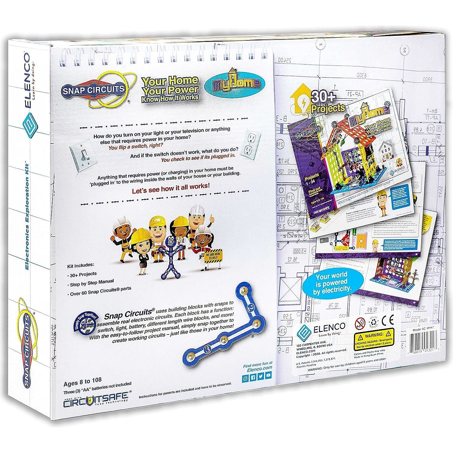 Sanp Circuits My Home  Electronics Building Kit STEM Learning Toy