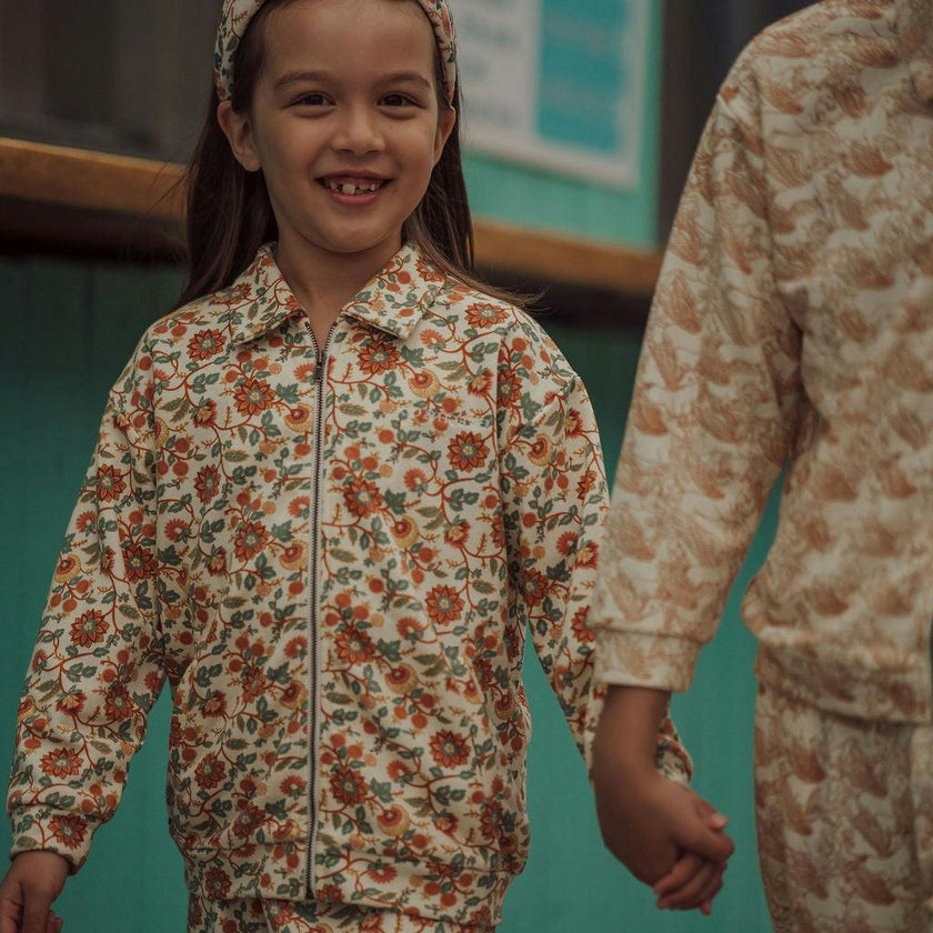 Tracksuit Jacket | Organic Cotton Jersey - In Bloom
