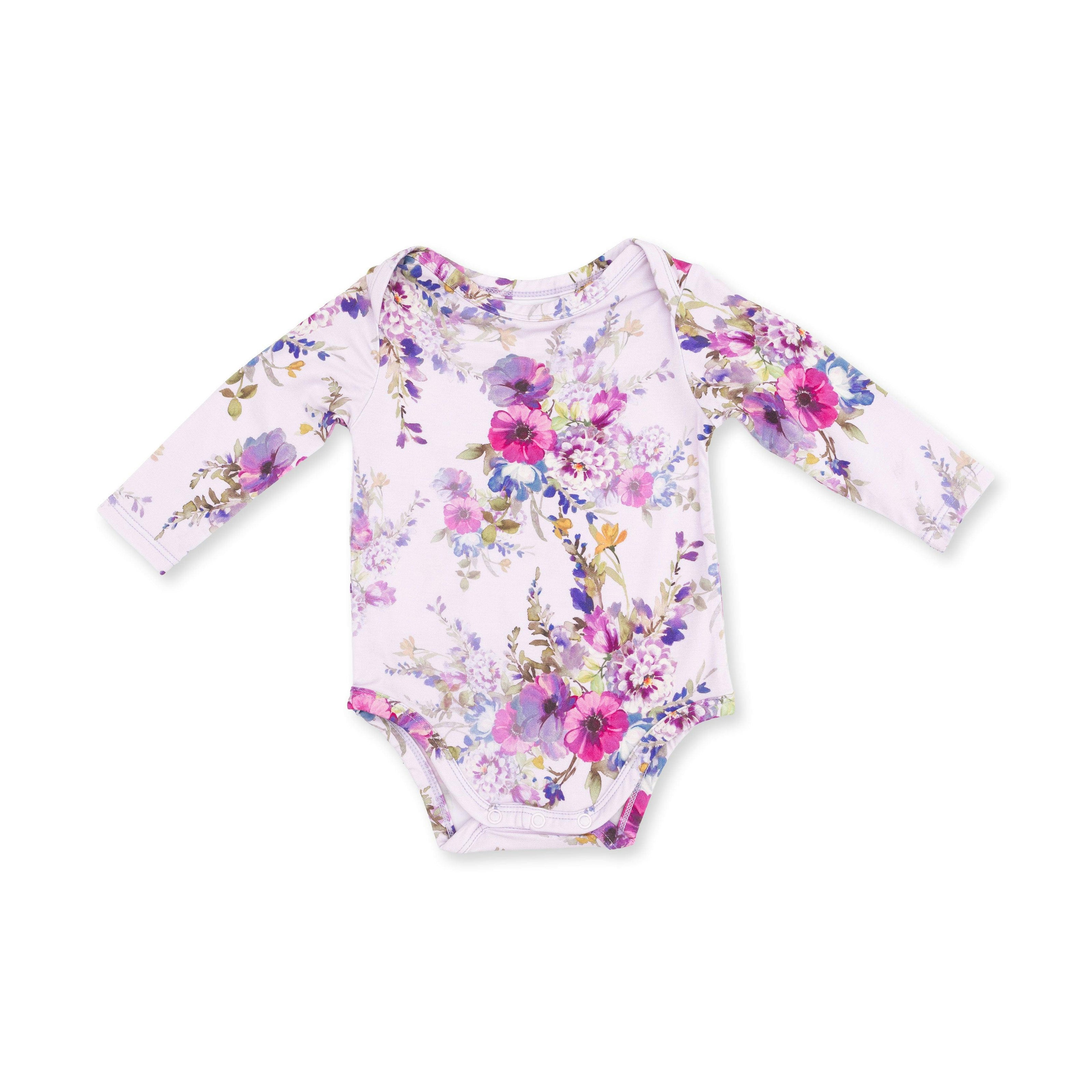 Dahlia Floral - Long Sleeve Bodysuit