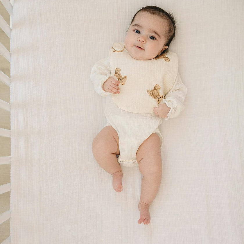 Signature Cotton Print Bib