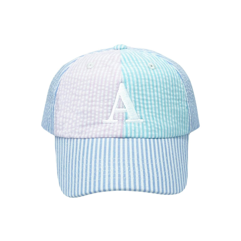 Customizable Seersucker Baseball Hat