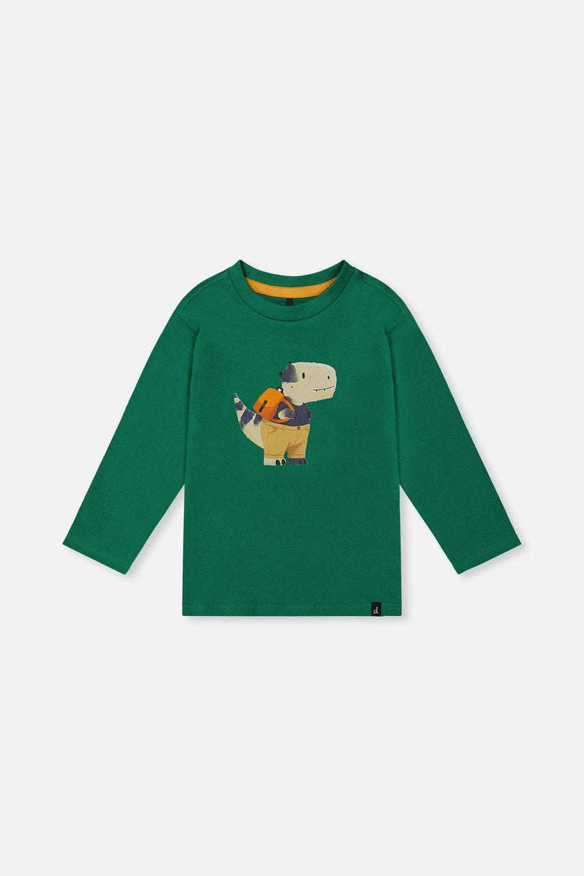 Long Sleeve Organic Cotton T-Shirt Green