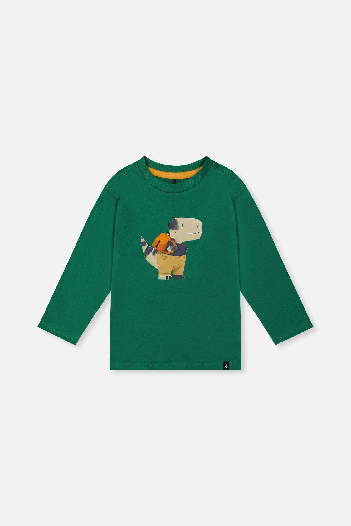 Long Sleeve Organic Cotton T-Shirt Green