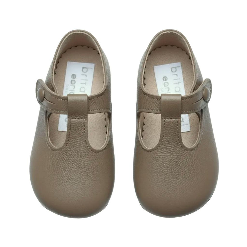 Alex British Pre-Walker Baby Shoes - Taupe