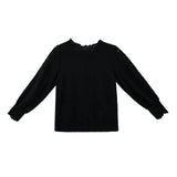 Black Knit Top with Tulle Skirt